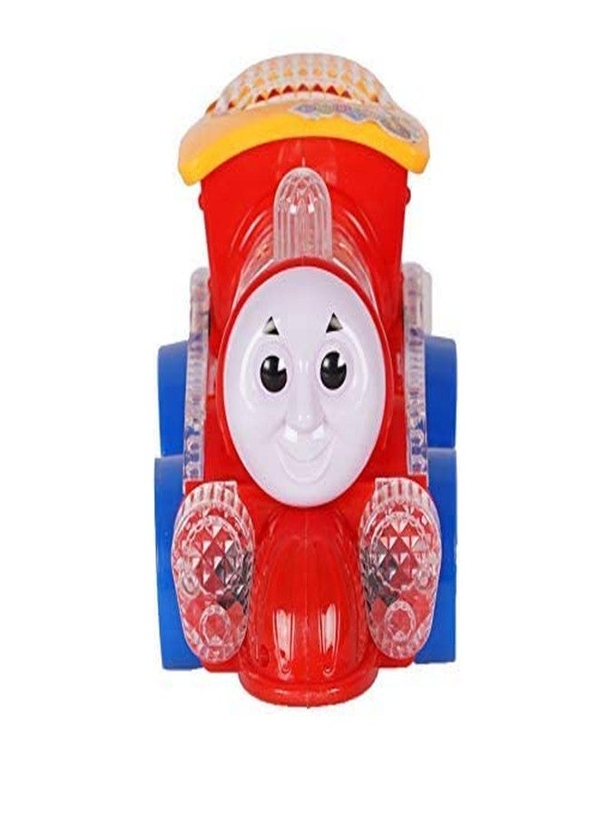 RKZ® Bump and go Action, Funny loco, Musical Train Engine Toy for Kids and Toddlers | Toy Train for Kids (Pack of 1, Multicolor) - Image 2